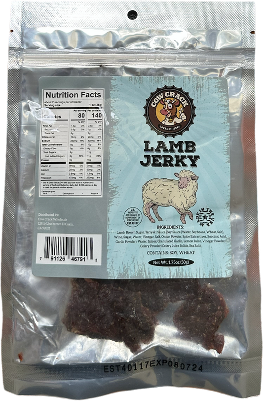 Cow Crack Lamb Jerky 1.75 oz