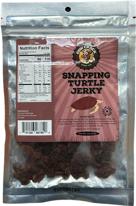 Cow Crack Snapping Turtle Jerky 1.5 oz