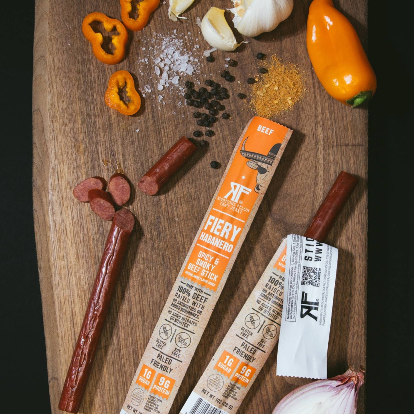 Righteous Felon Fiery Habanero Beef Stick 1 oz