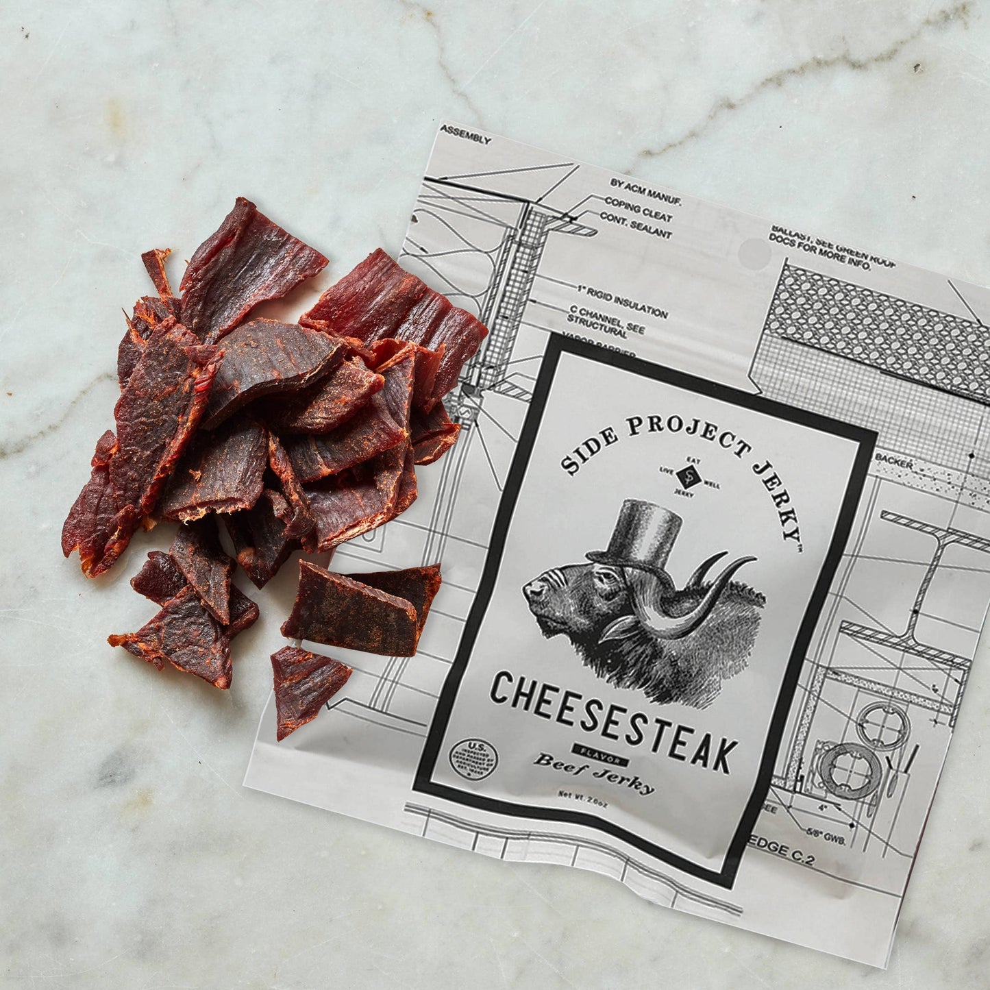 Side Project Jerky Cheesesteak 2oz
