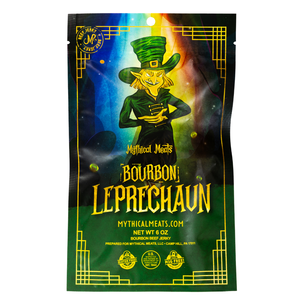 Mythical Meats Leprechaun Beef Jerky - Bourbon 6oz