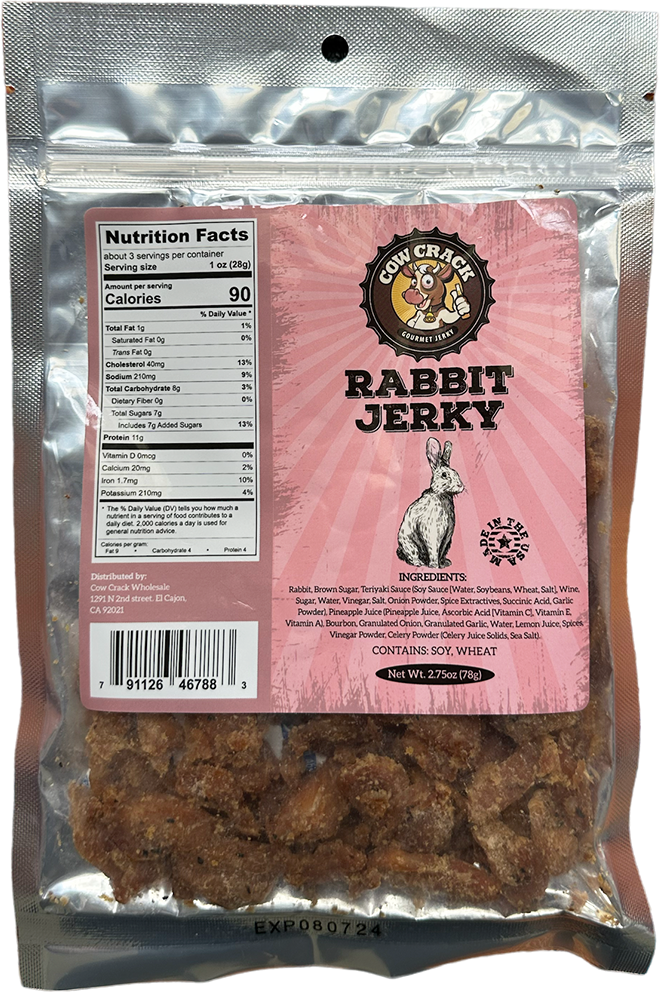 Cow Crack Rabbit Jerky 2.75 oz