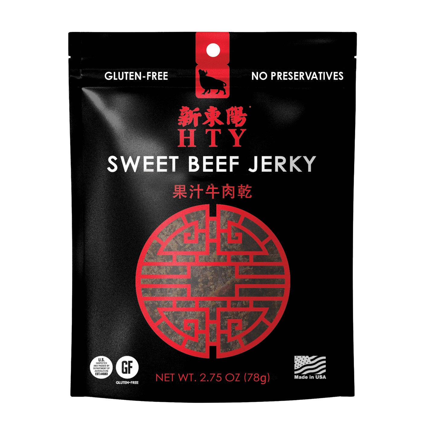 HTY Sweet Beef Jerky 2.5 oz