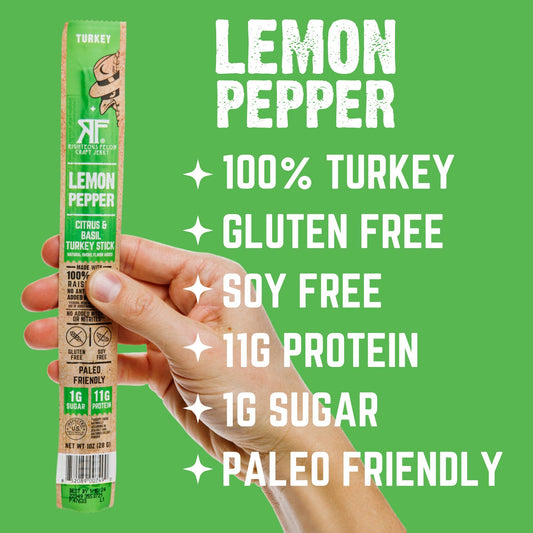 Righteous Felon Lemon Pepper Turkey Stick 1oz