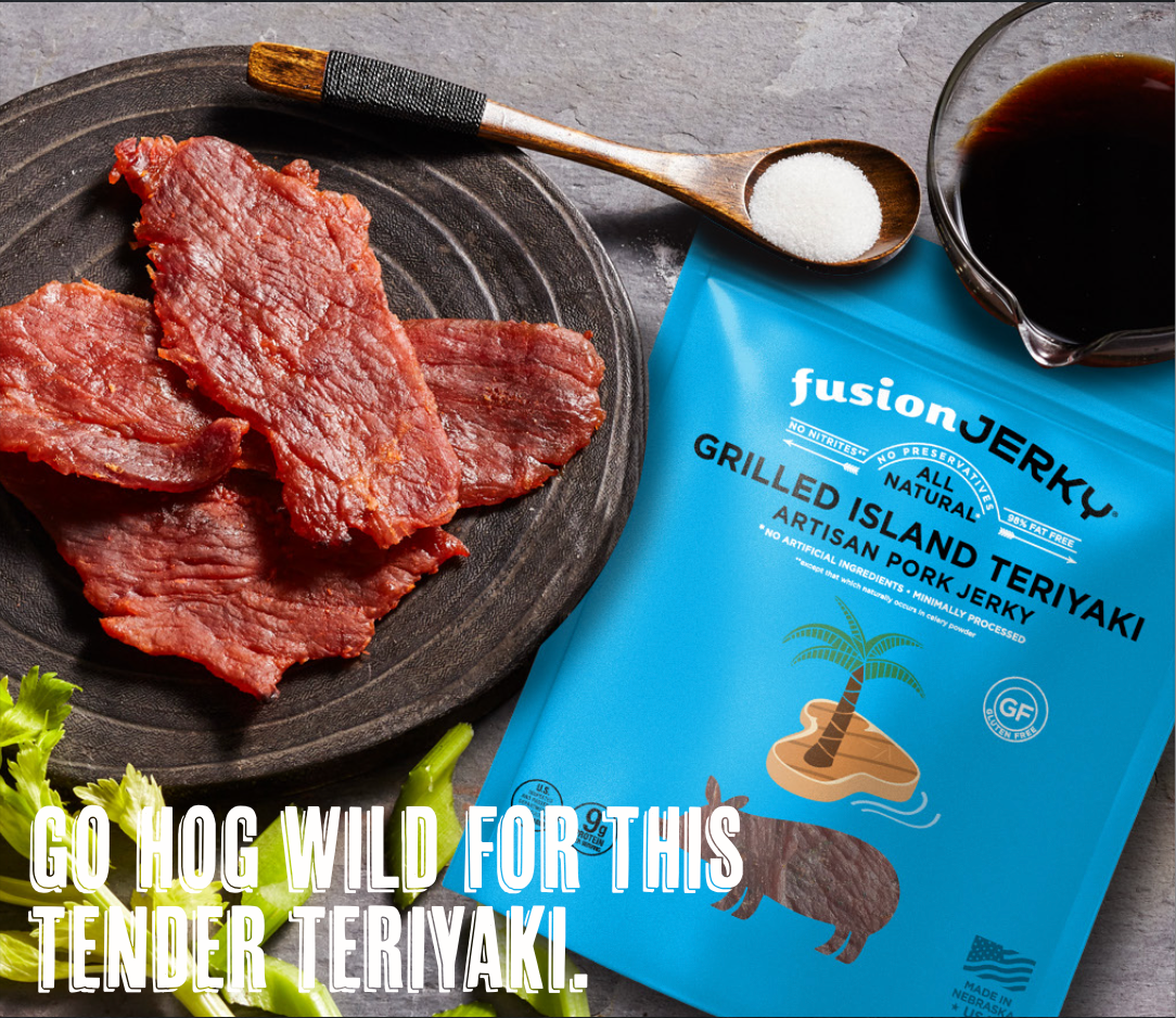 Fusion Grilled Island Teriyaki Pork Jerky 2.75oz