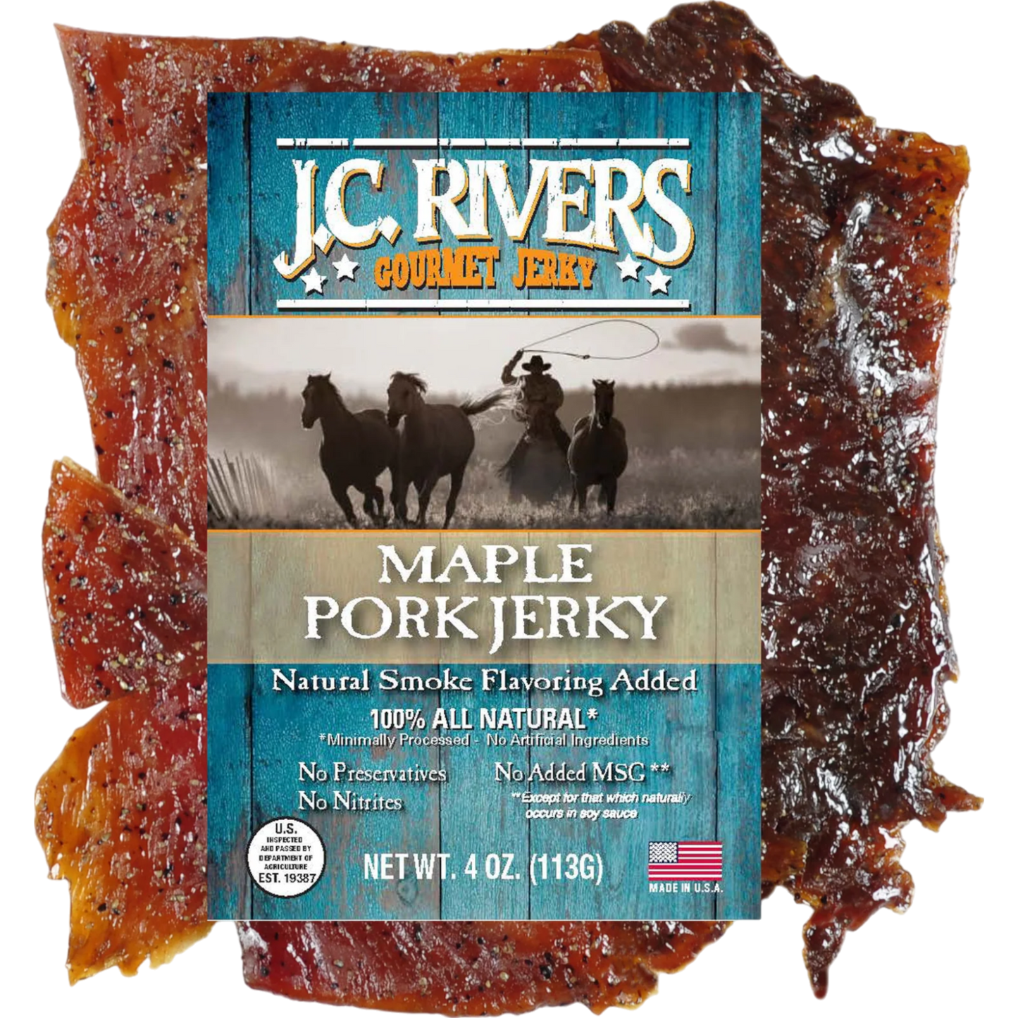 J.C. Rivers Maple Pork Jerky 2 oz