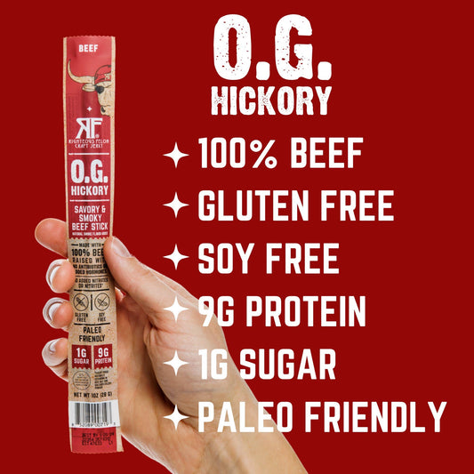 Righteous Felon O.G. Hickory Beef Stick 1oz