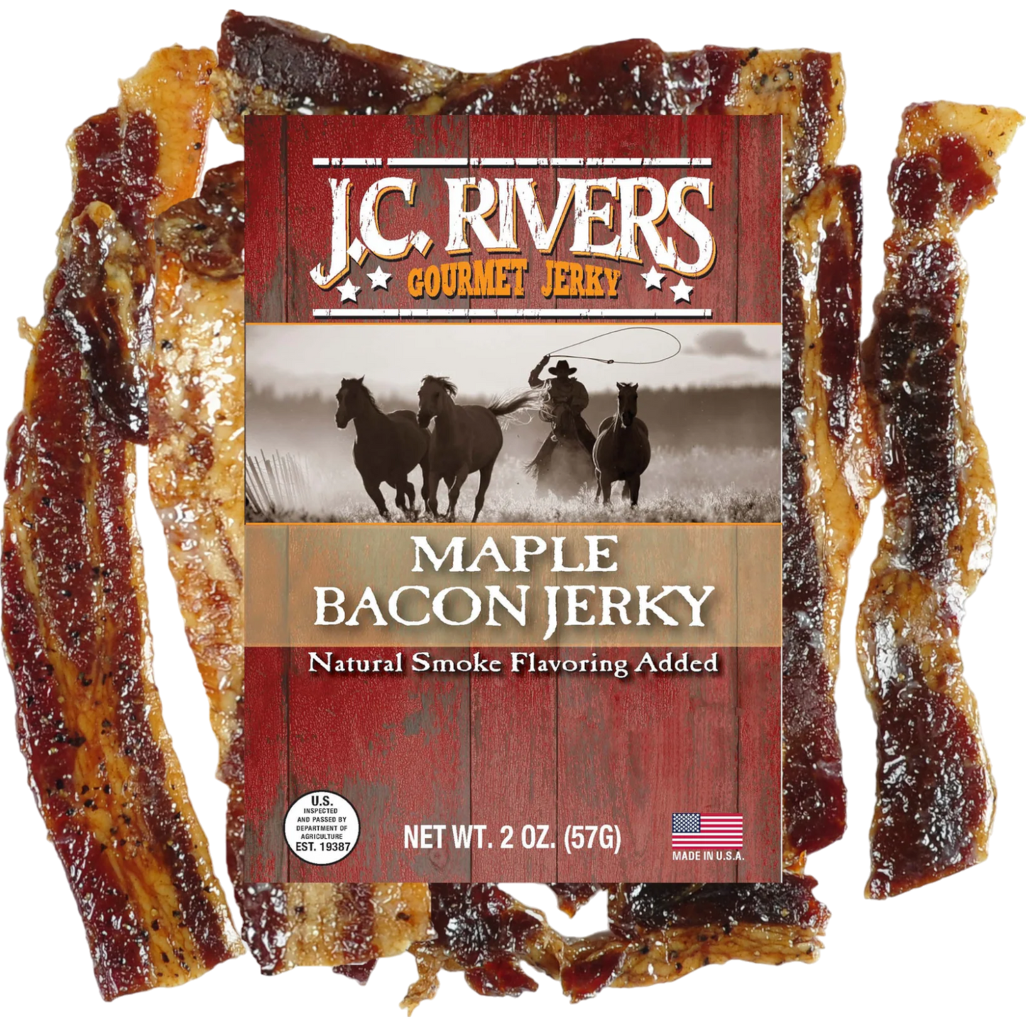 J.C. Rivers Maple Bacon Jerky 2 oz