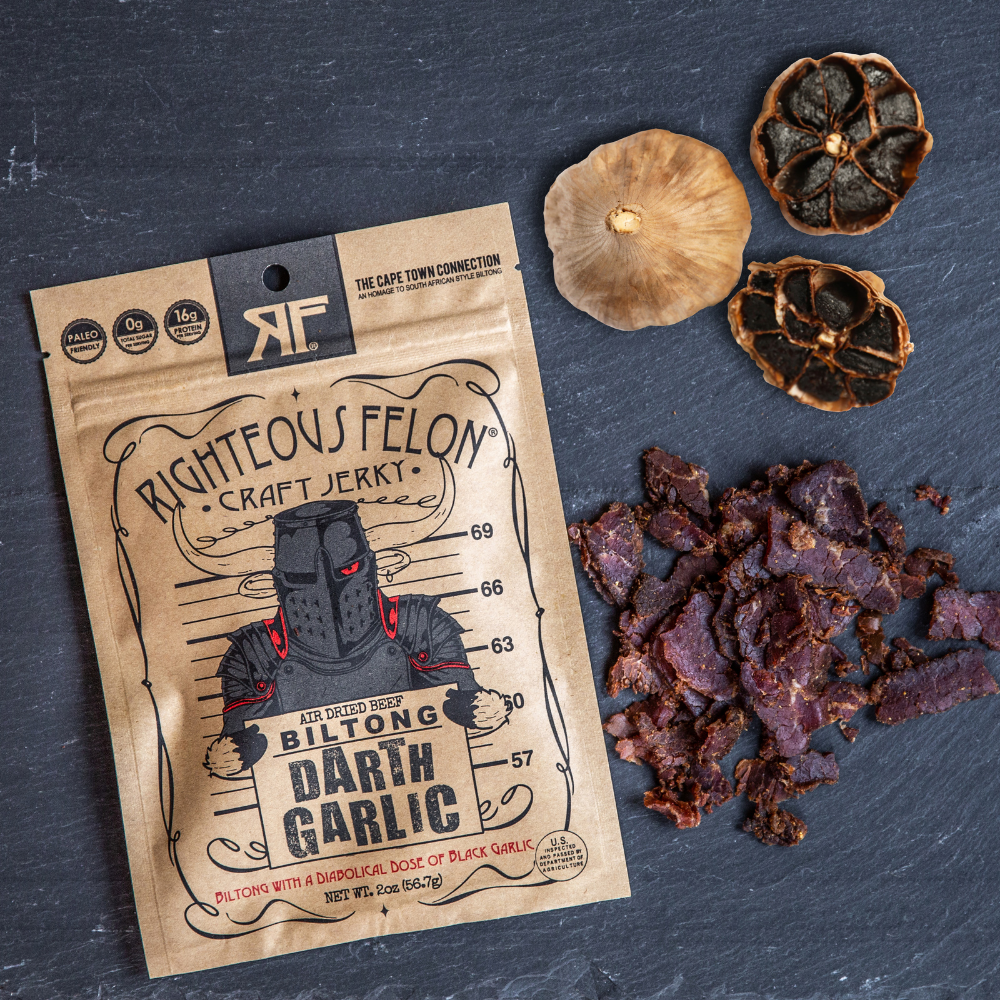 Righteous Felon Darth Garlic Biltong 2 oz