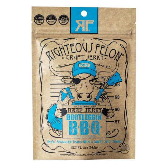 Righteous Felon Bootleggin' BBQ Beef Jerky 2oz