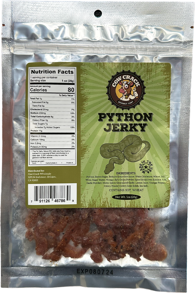 Cow Crack Python Jerky 1 oz