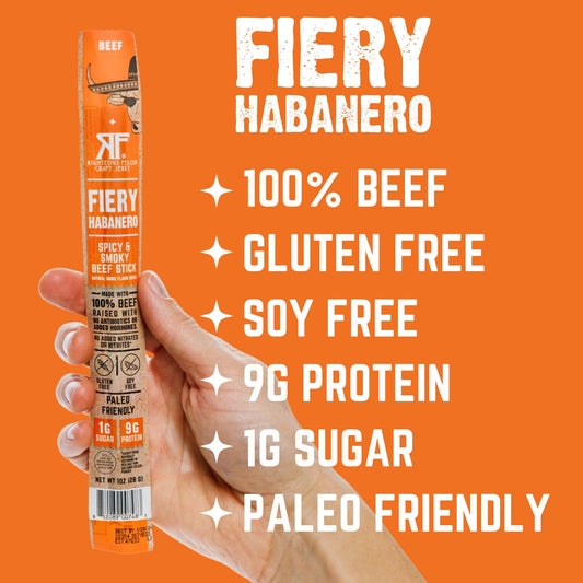 Righteous Felon Fiery Habanero Beef Stick 1 oz