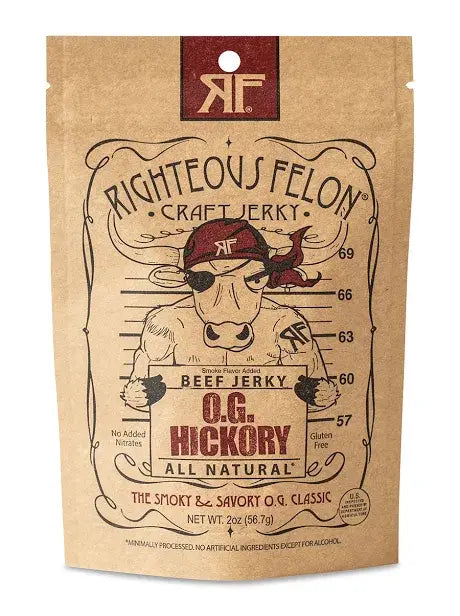 Righteous Felon OG Hickory Beef Jerky 2oz