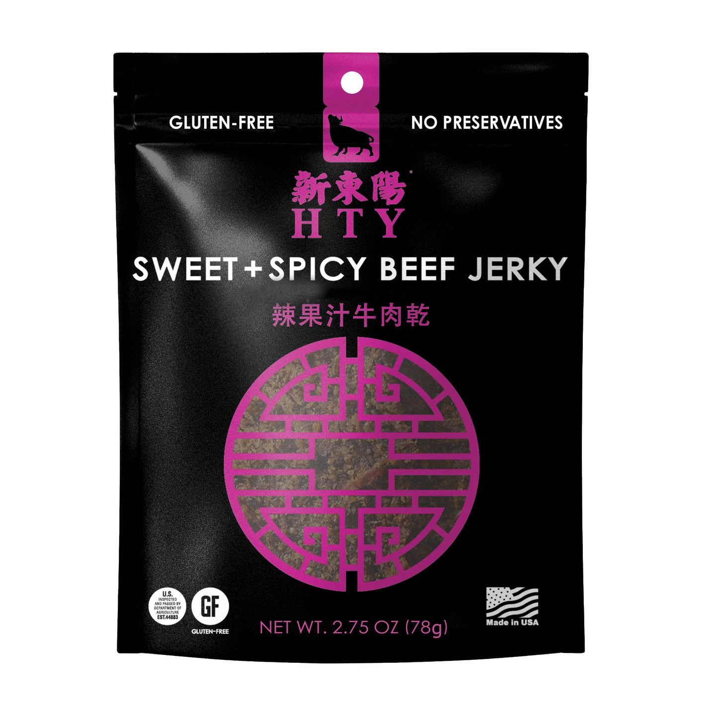 HTY Sweet and Spicy Beef Jerky 2.75oz