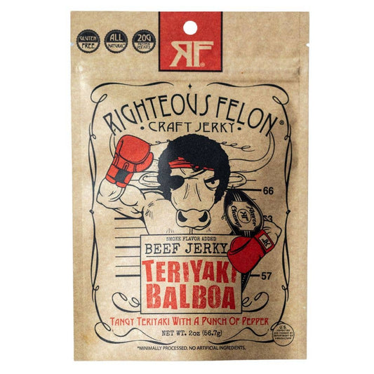 Righteous Felon Teriyaki Balboa Jerky 2oz